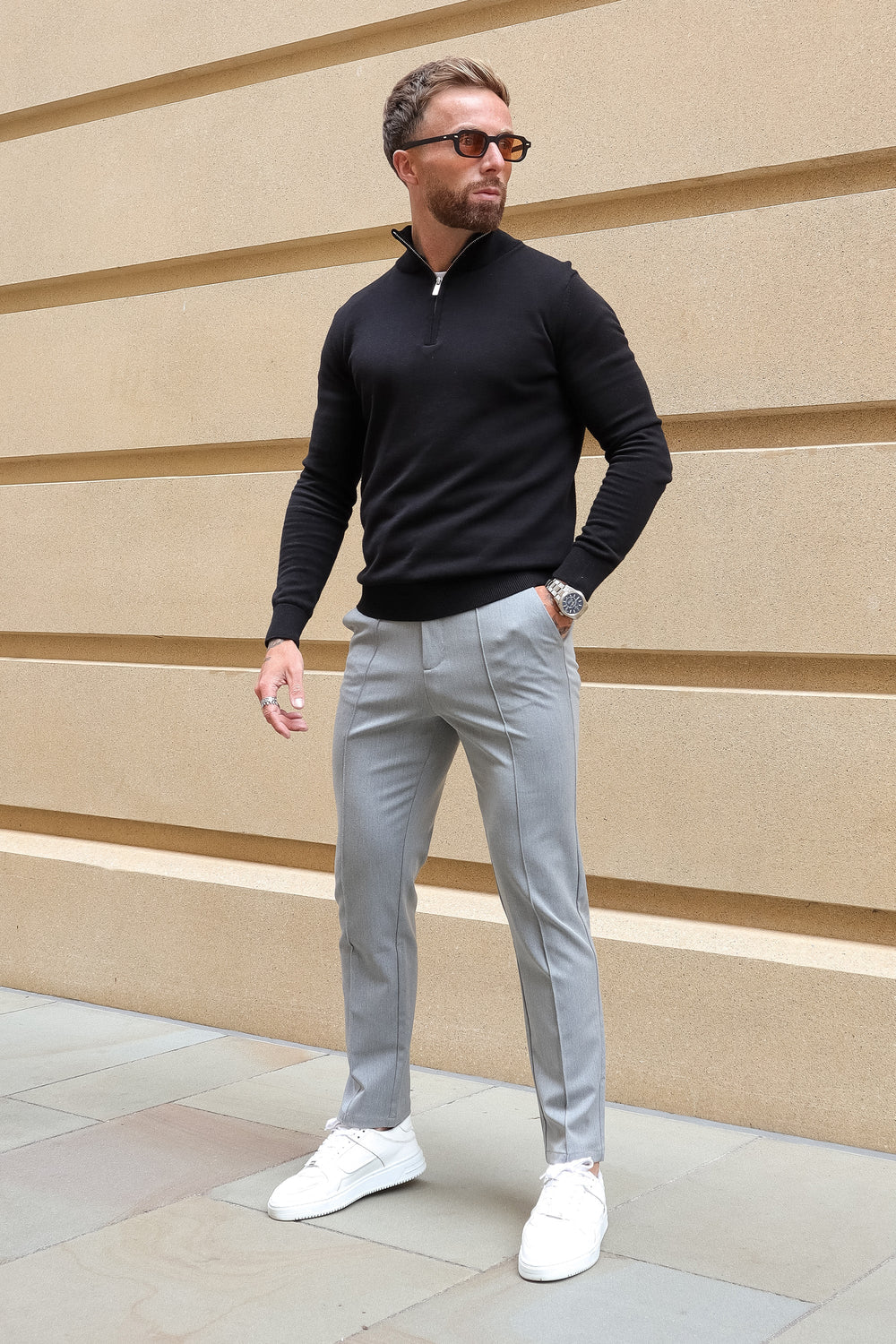 Calça Masculina Alfaiataria Mauli Cinza