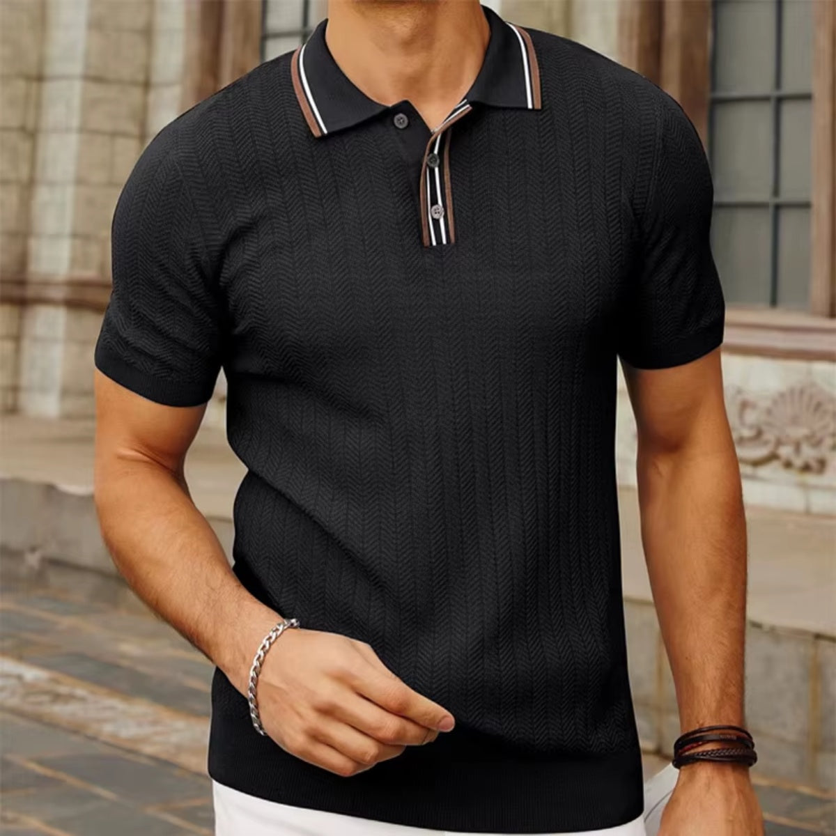 Camisa Polo Canelada Loreanni