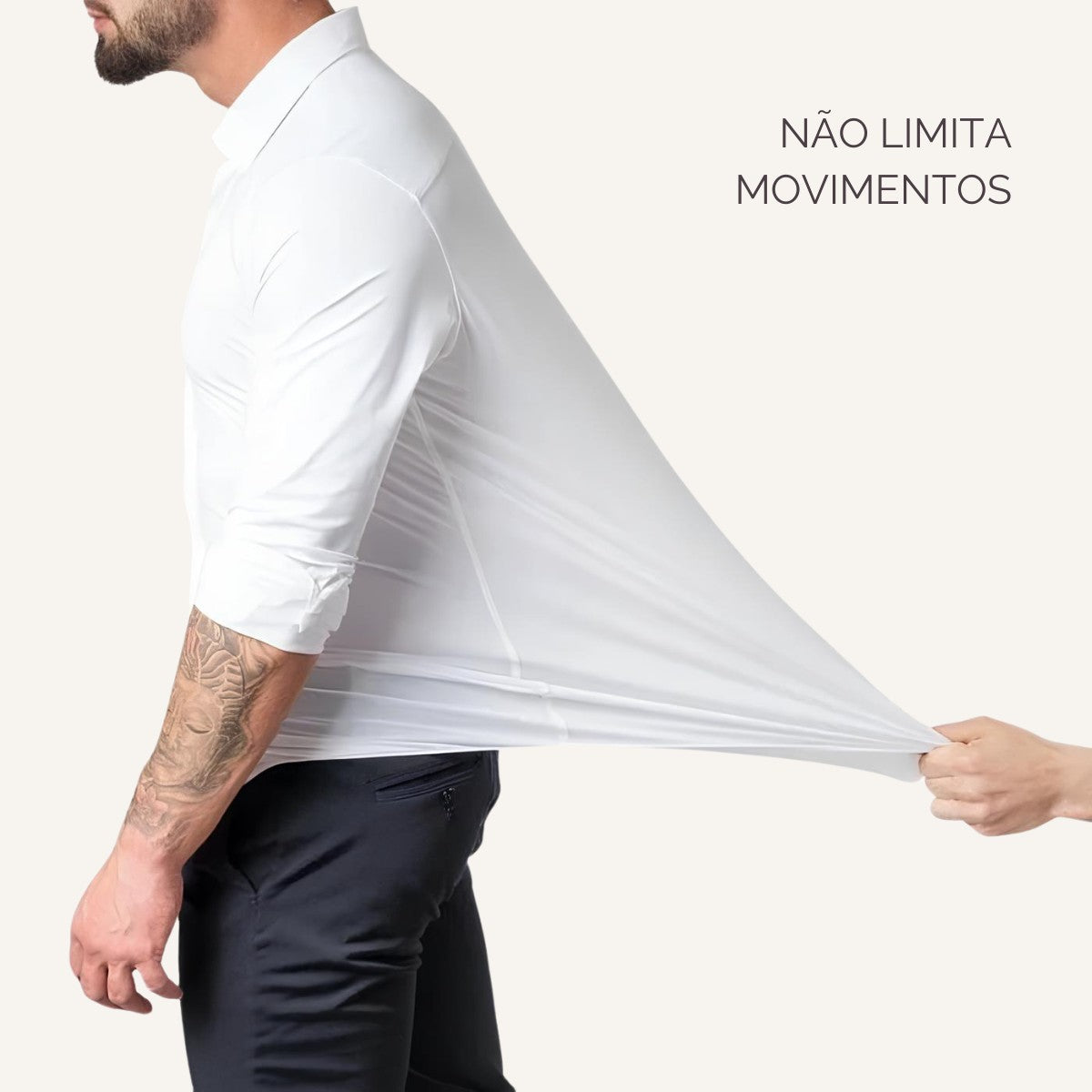 Camisa Social Lisa Anti Amassado e Anti Odor