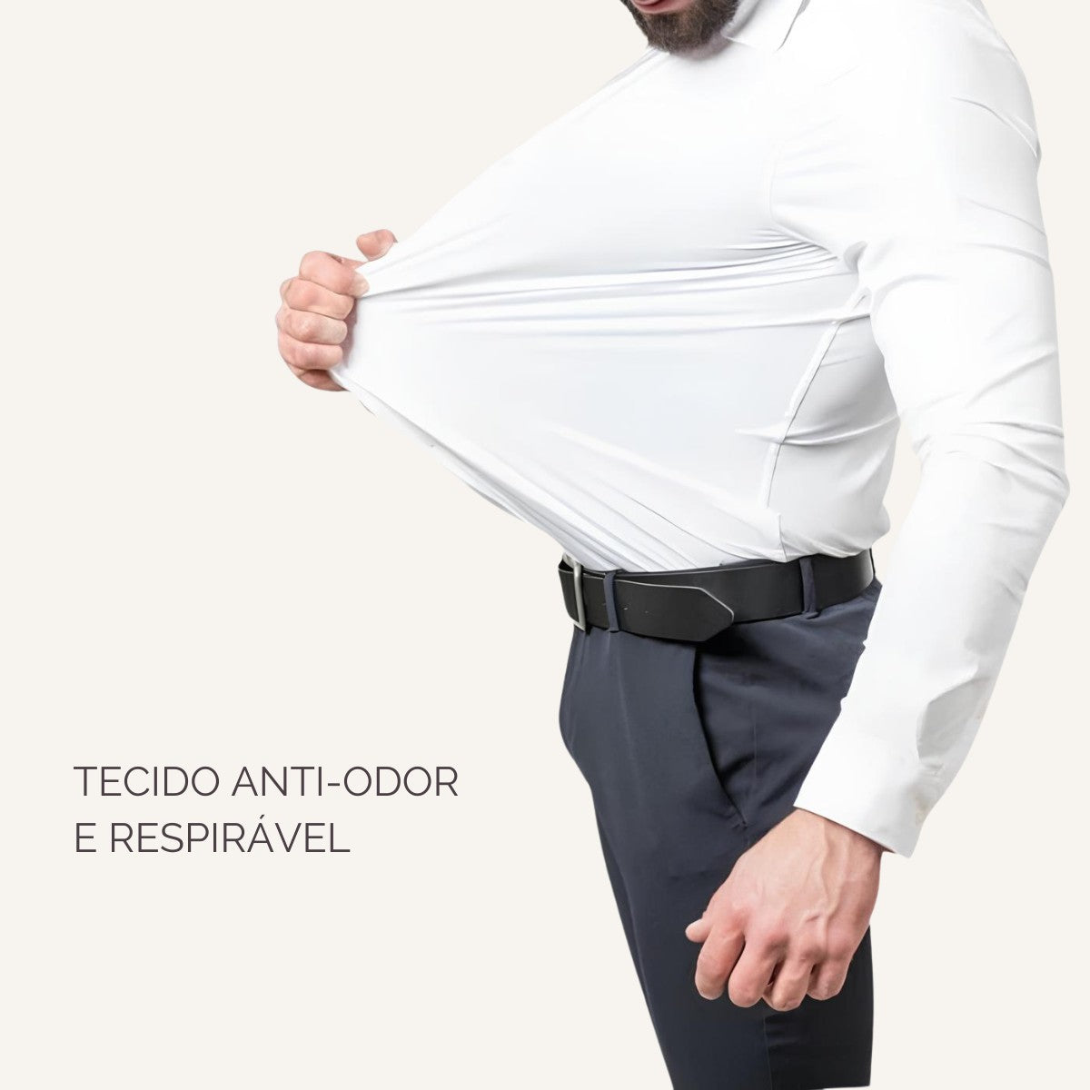 Camisa Social Lisa Anti Amassado e Anti Odor