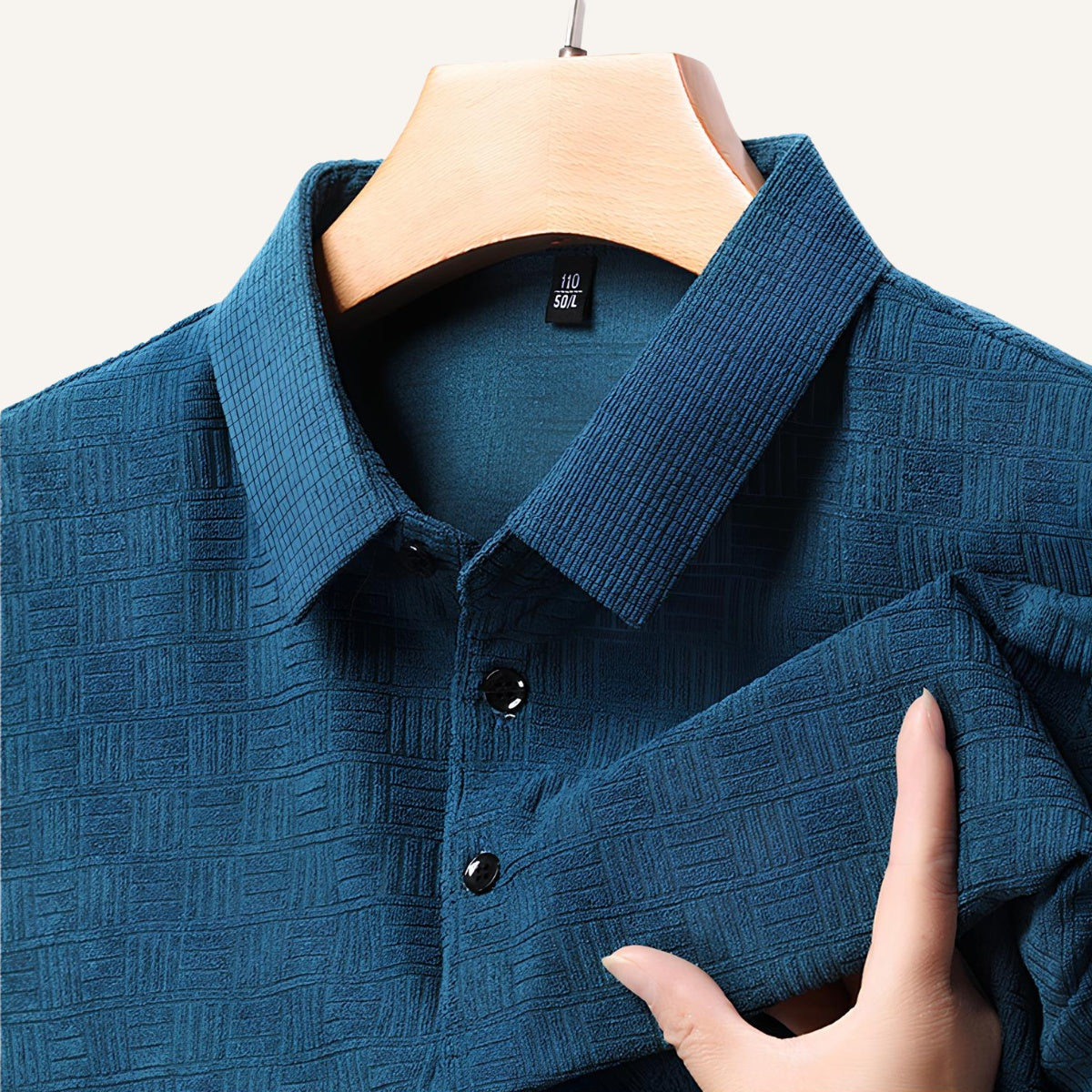 Camisa Polo Quadriculada de Algodão Romeo
