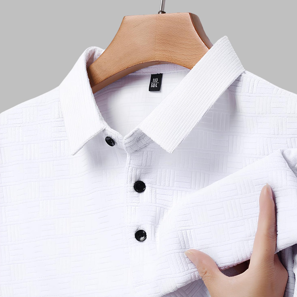 Camisa Polo Quadriculada de Algodão Romeo
