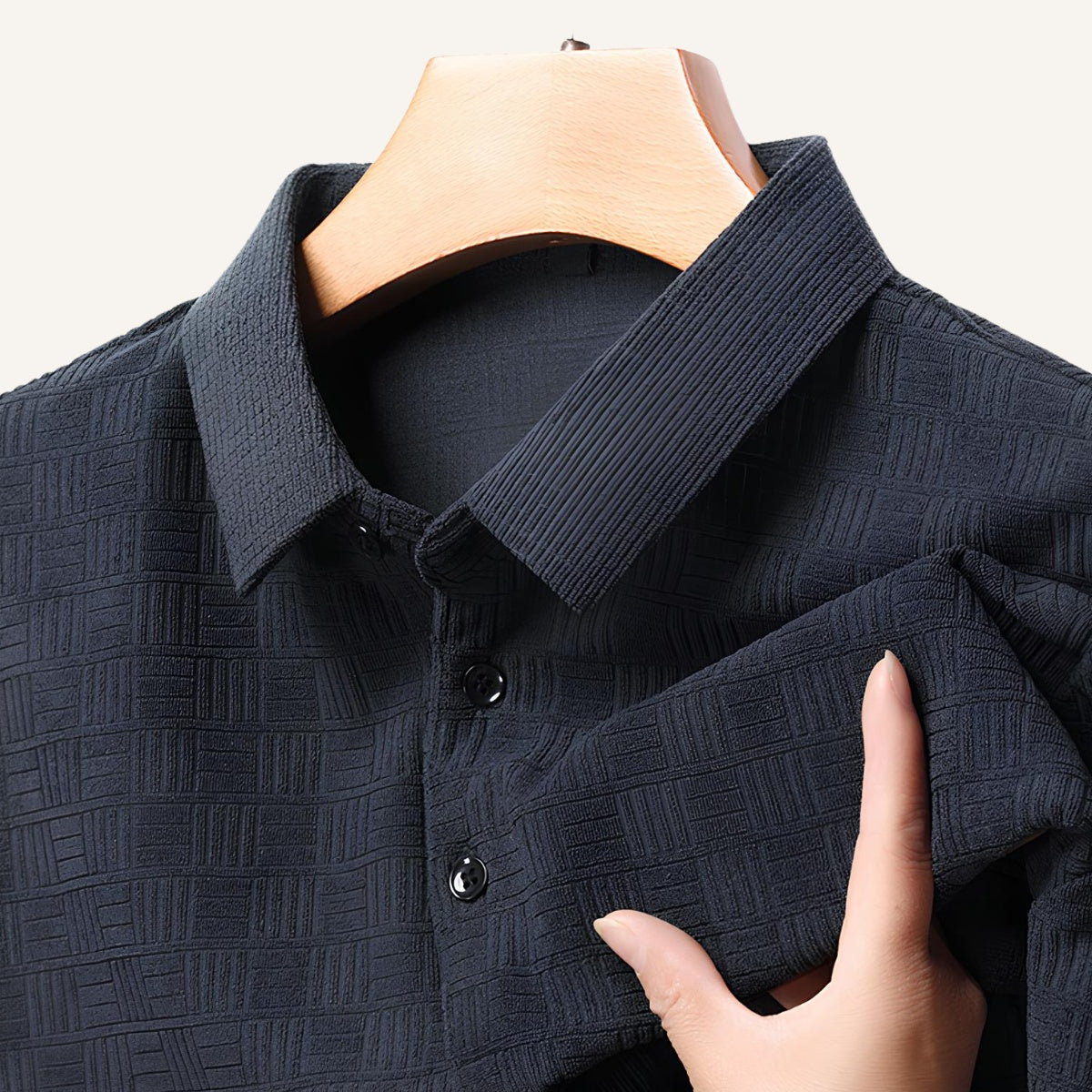 Camisa Polo Quadriculada de Algodão Romeo