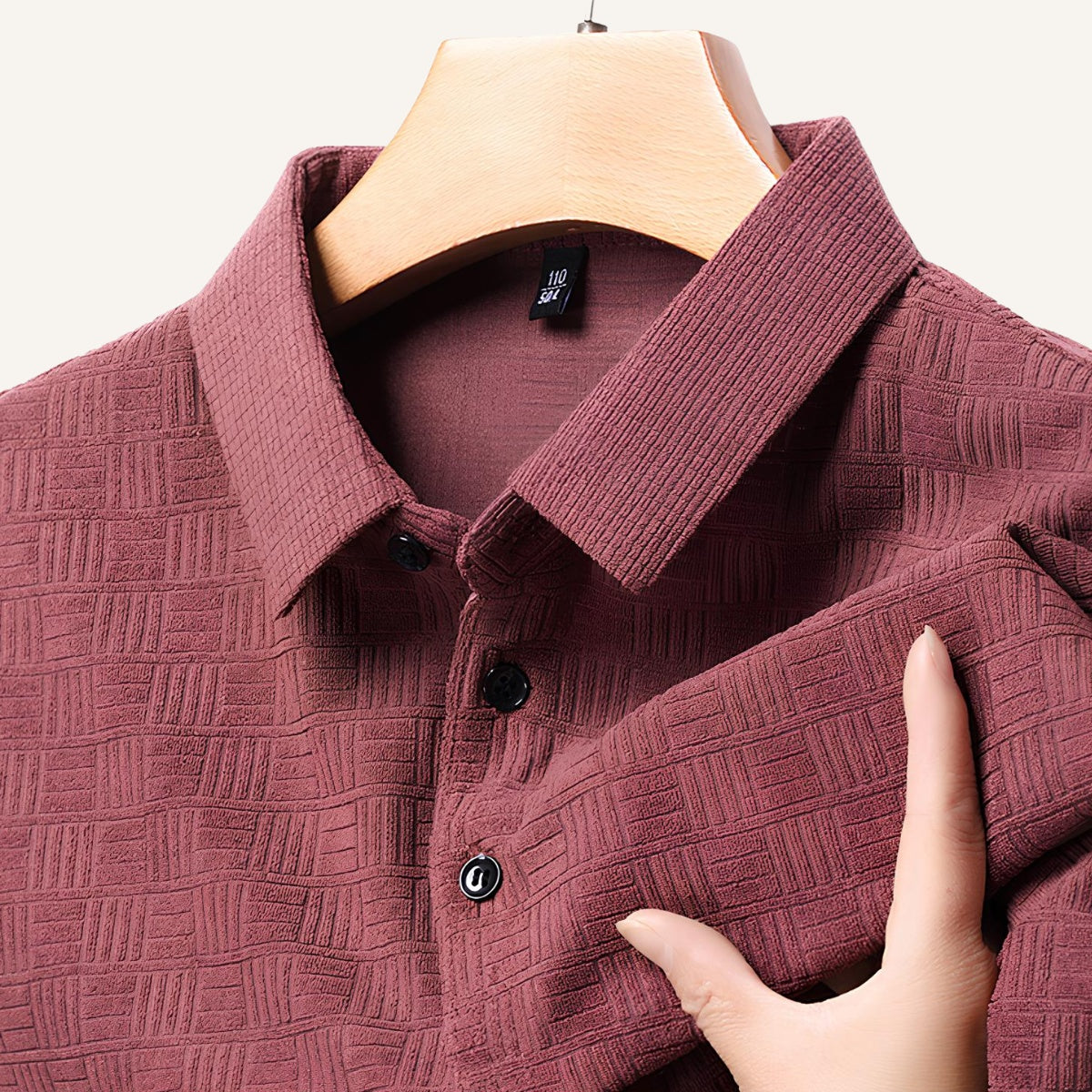 Camisa Polo Quadriculada de Algodão Romeo