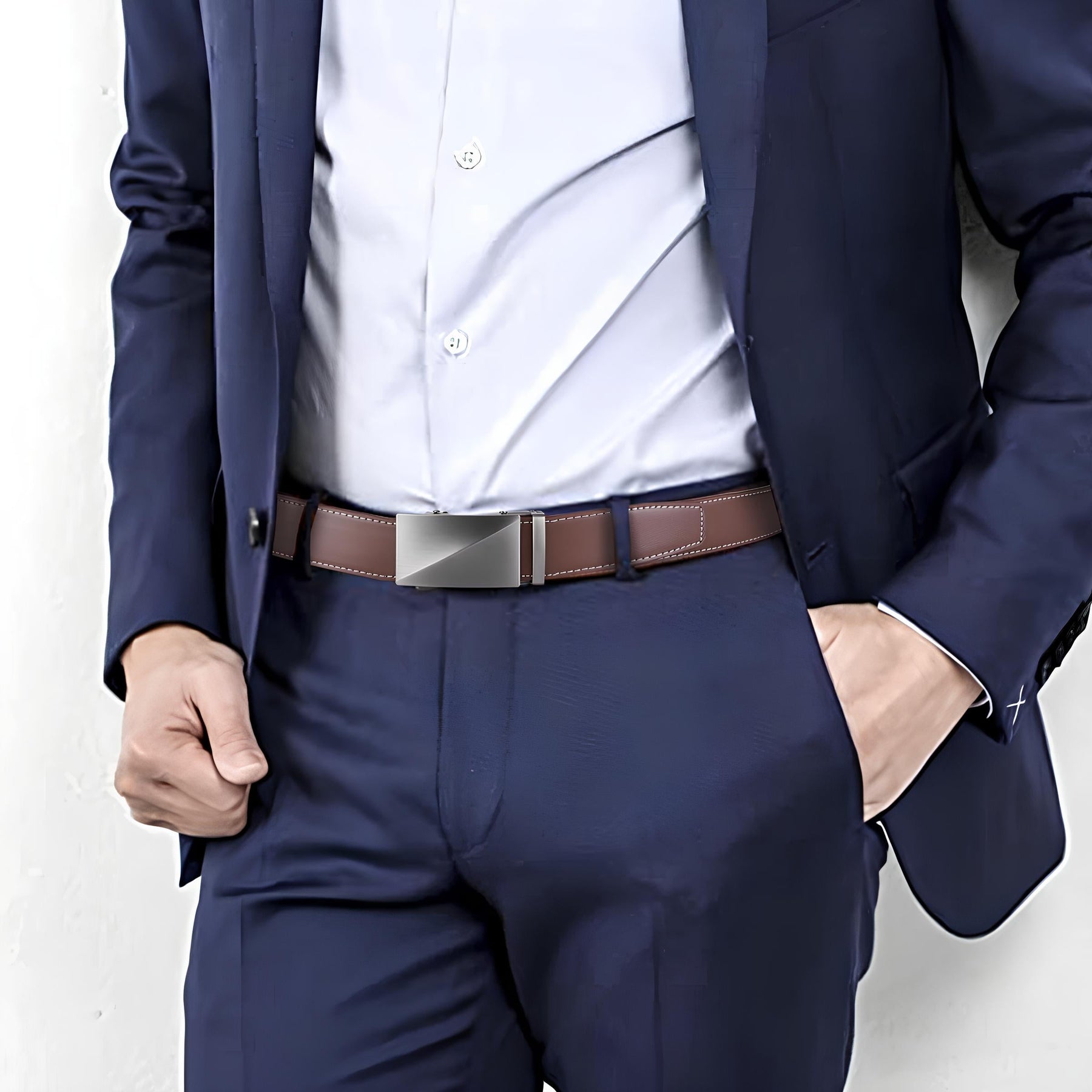 Cinto de Couro Masculino Regener Brescian