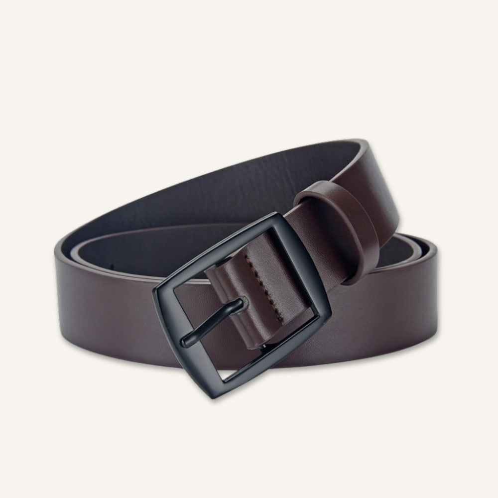 Cinto de Couro Masculino Old Money Brescian