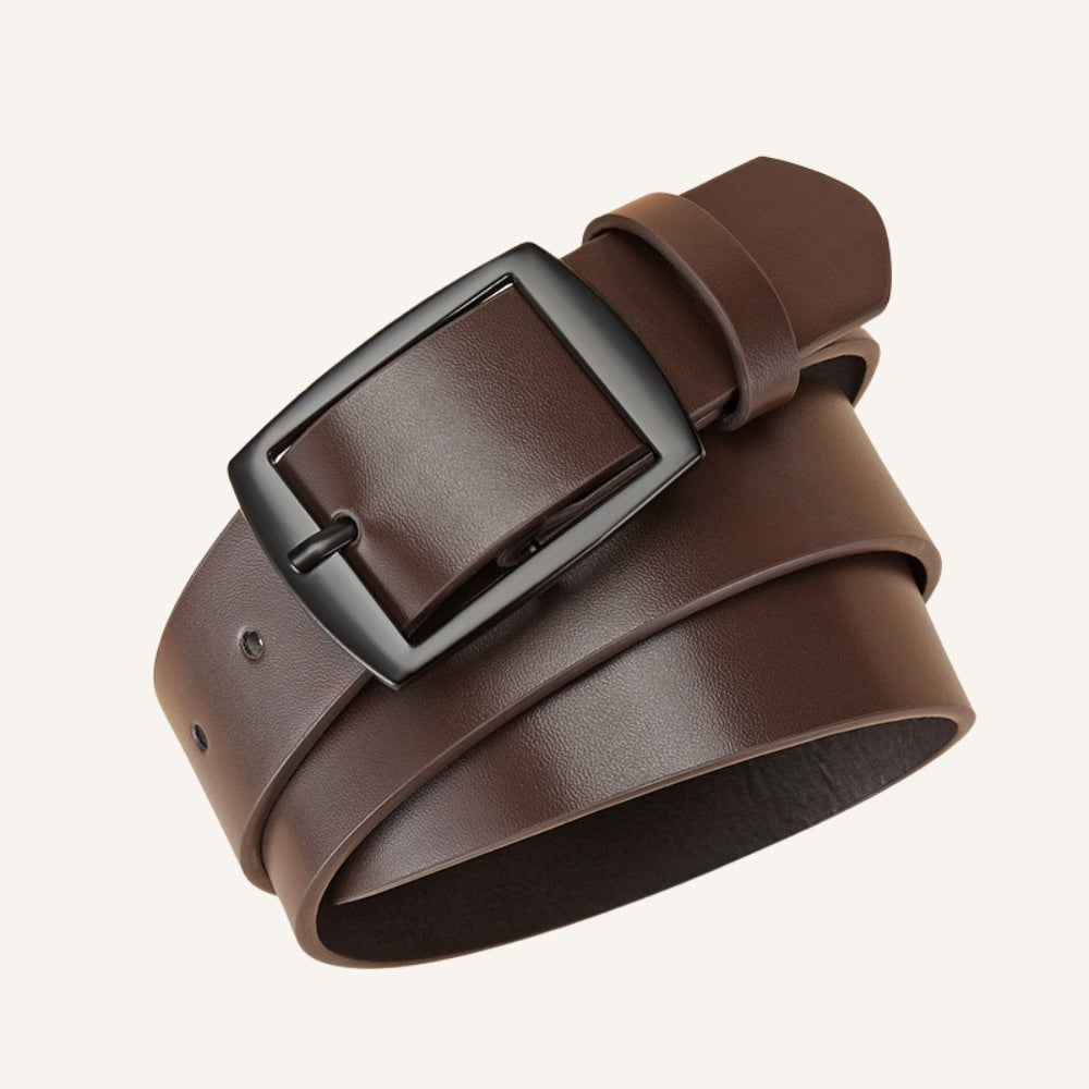 Cinto de Couro Masculino Old Money Brescian