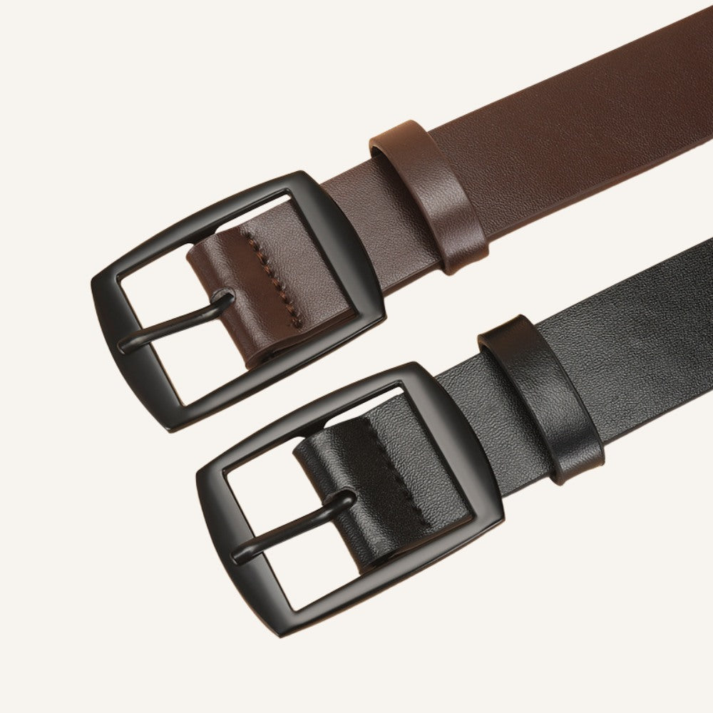 Cinto de Couro Masculino Old Money Brescian