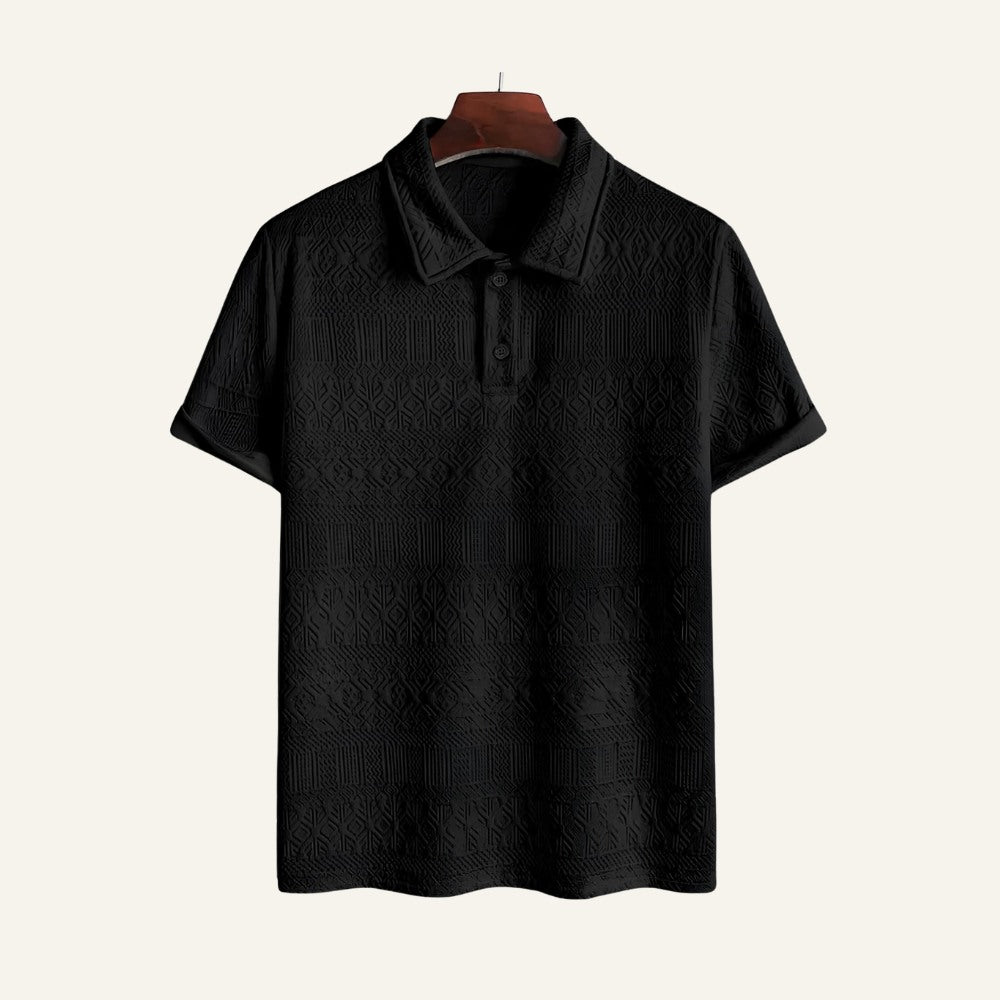 Conjunto Masculino Old Money Jacquard Geometrik