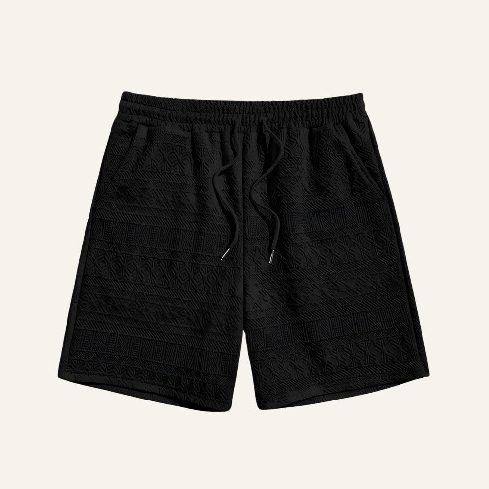 Conjunto Masculino Old Money Jacquard Geometrik