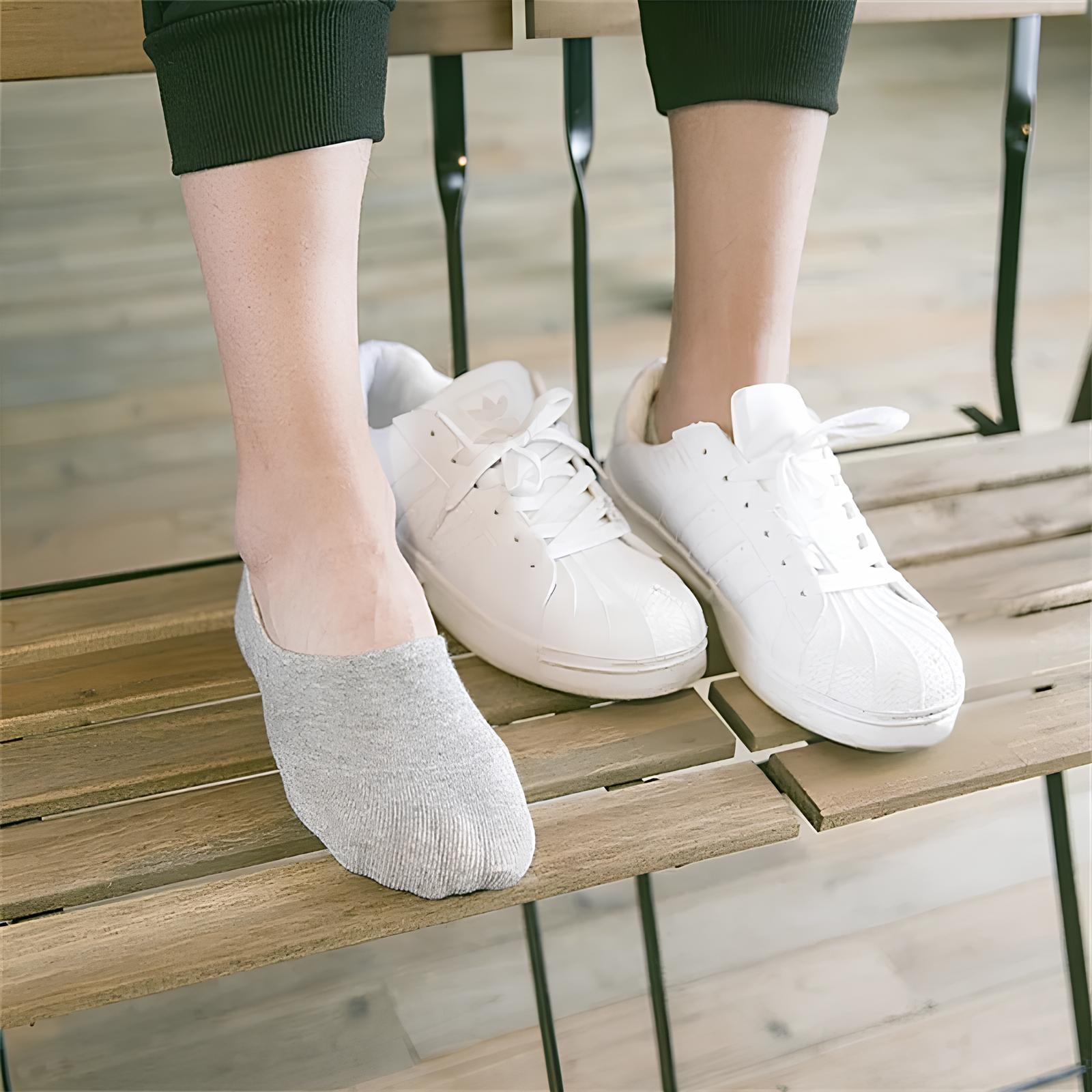 3 Pares - Meia Invisível de Algodão Anti Odor Civano