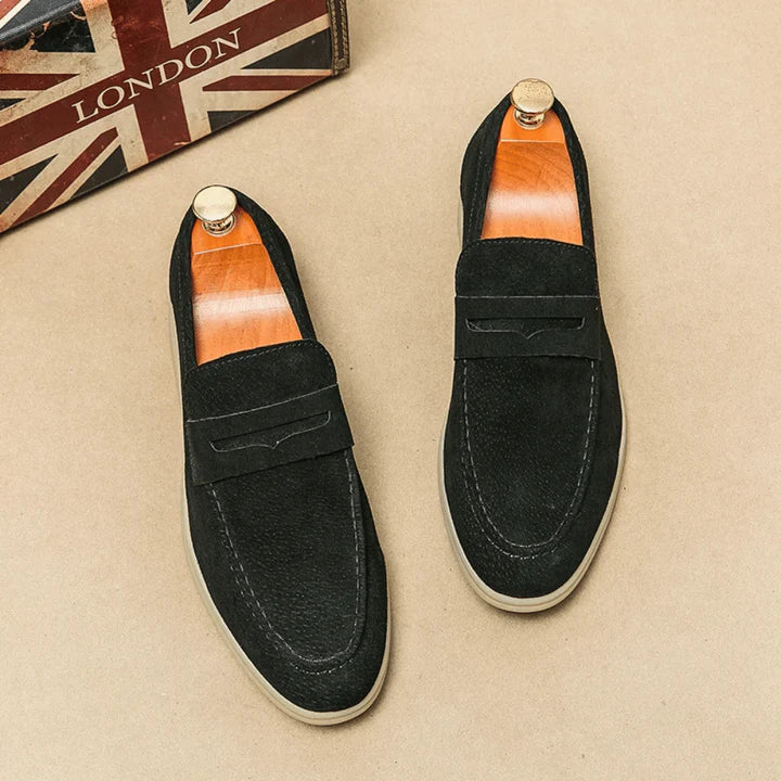 Mocassim Loafer de Camurça Masculino Master