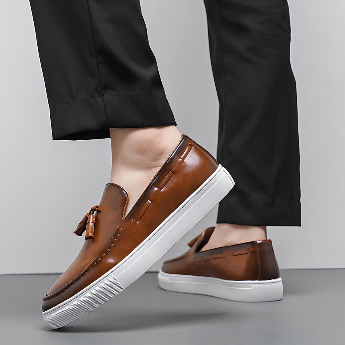 Mocassim de Couro Masculino Duque