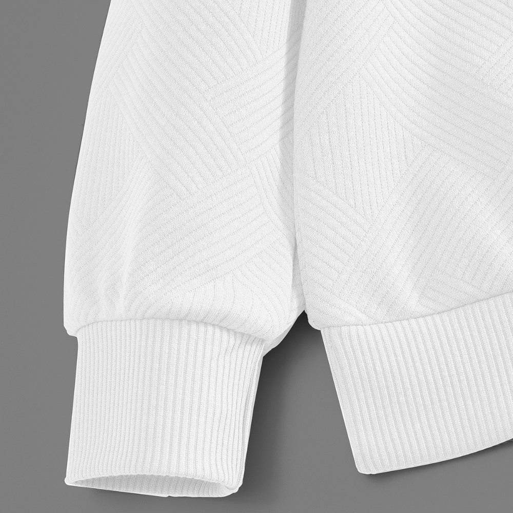 Suéter Pulôver Masculino Jacquard com Zíper