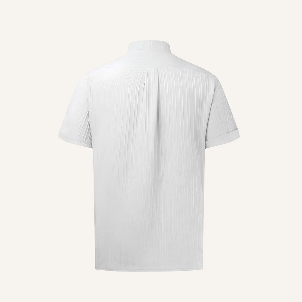Camisa de Linho Listrada Old Money Richelieu
