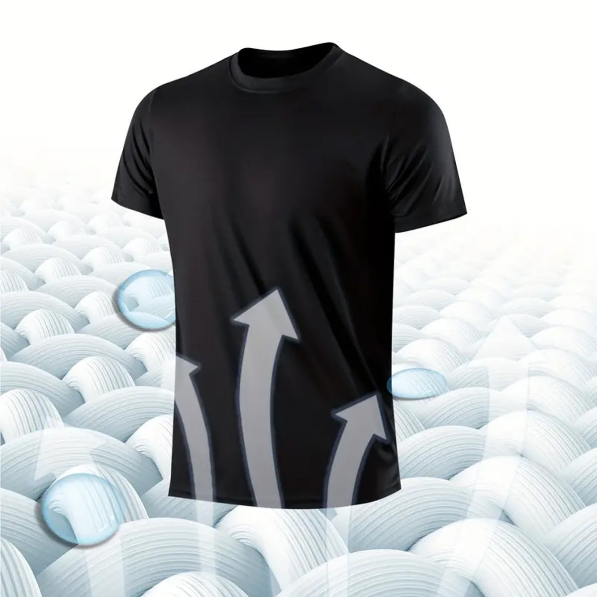 Camiseta Masculina Preta Lisa Flow