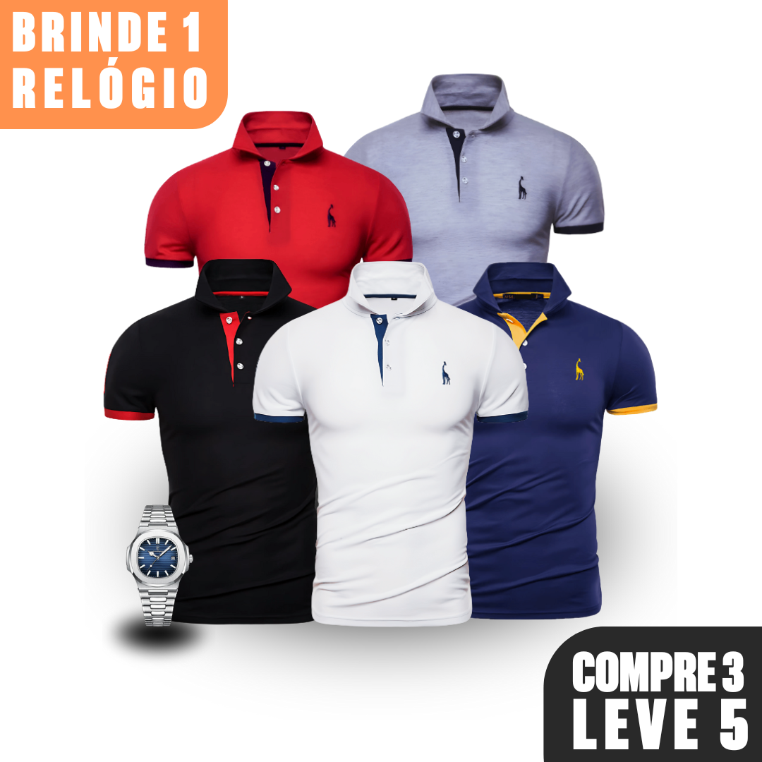 Camisa Polo - Brescian Milano (Compre 3 Leve 5 + Brinde)