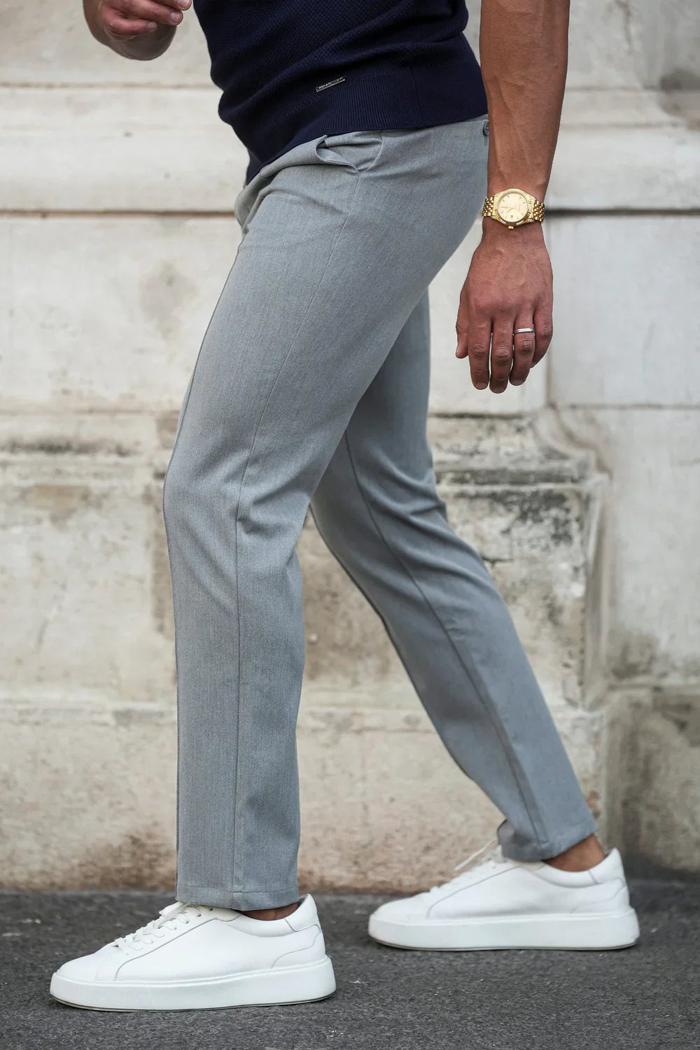 Calça Masculina Alfaiataria Mauli Cinza