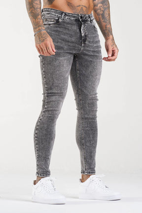 Calça Jeans Slim Fit Masculina Cinza Piori