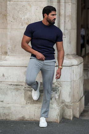 Calça Masculina Alfaiataria Mauli Cinza