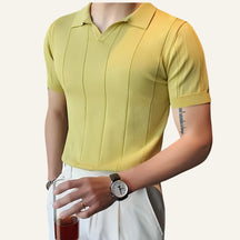 Camisa Polo Masculina Gola V Slim Fit Cavendish