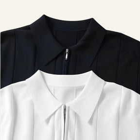 Camisa Polo Masculina com Meio Zíper Old Money Valence