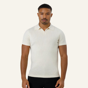 Camisa Polo Masculina de Malha Old Money Saville
