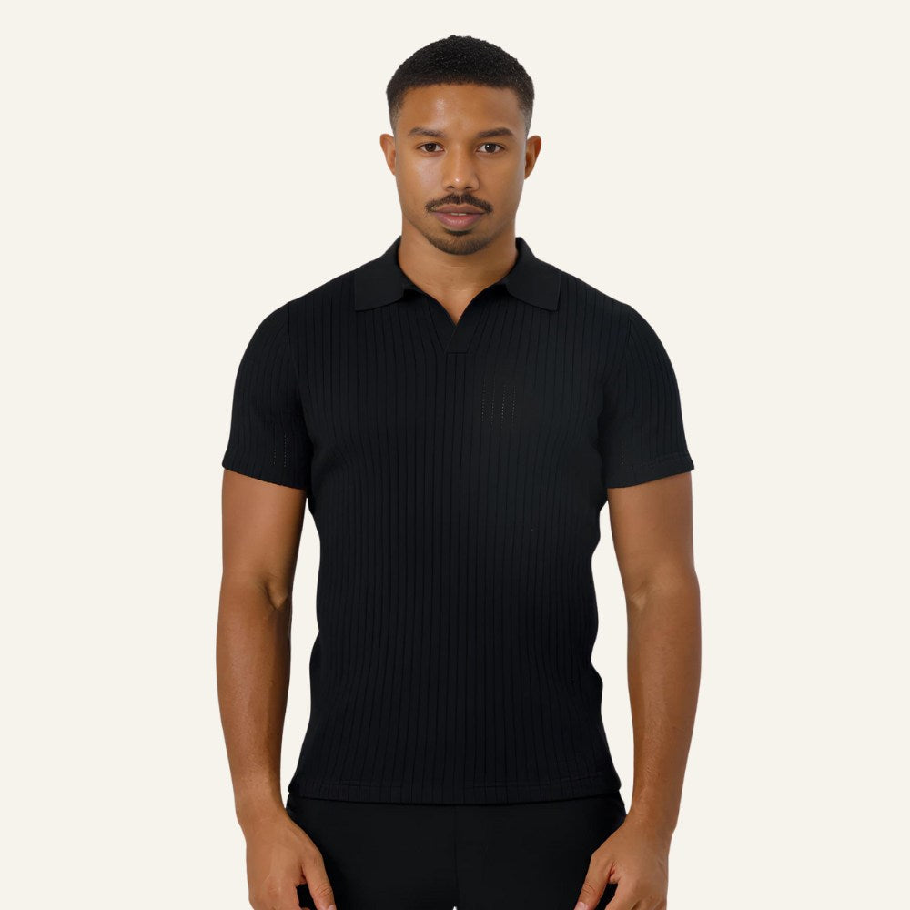 Camisa Polo Masculina de Malha Old Money Saville