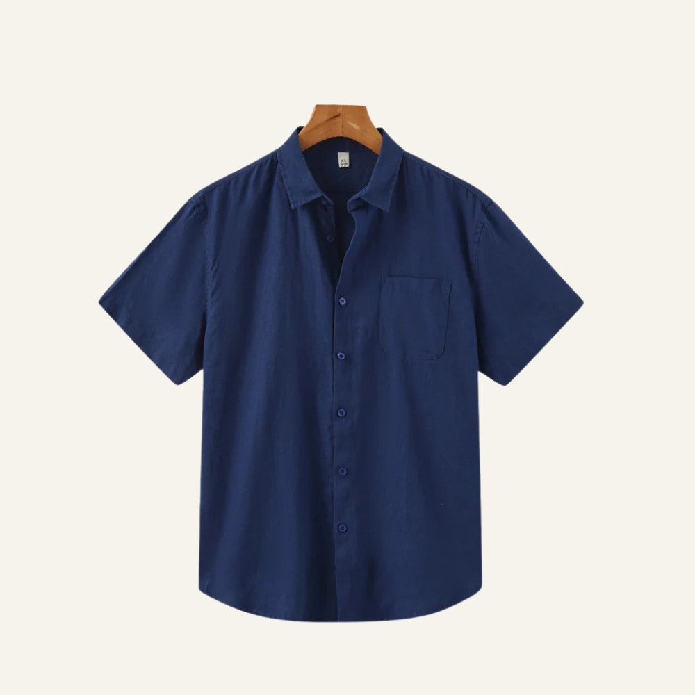 Camisa de Linho Masculina Old Money Milford