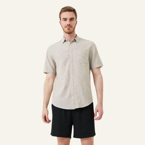 Camisa de Linho Masculina Old Money Milford