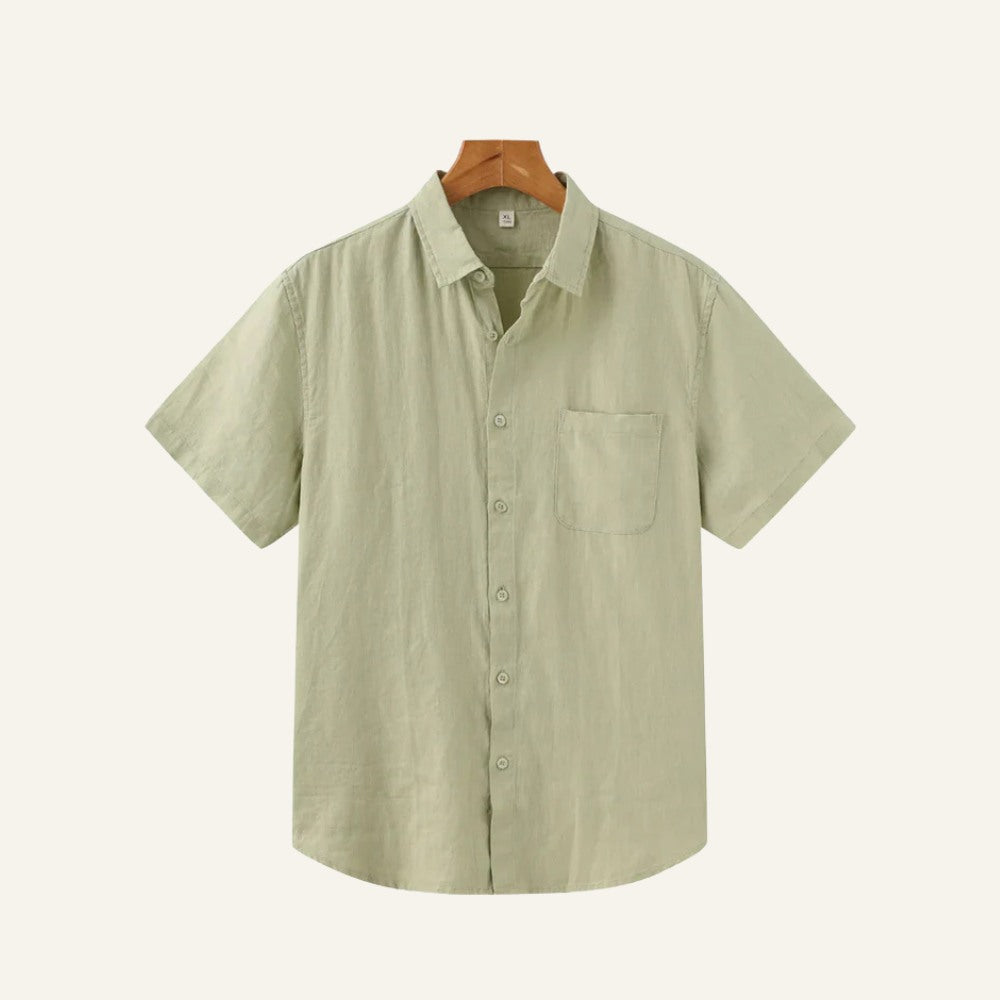 Camisa de Linho Masculina Old Money Milford