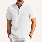 Camisa de Linho Listrada Old Money Richelieu