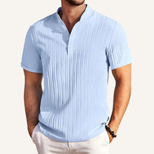 Camisa de Linho Listrada Old Money Richelieu