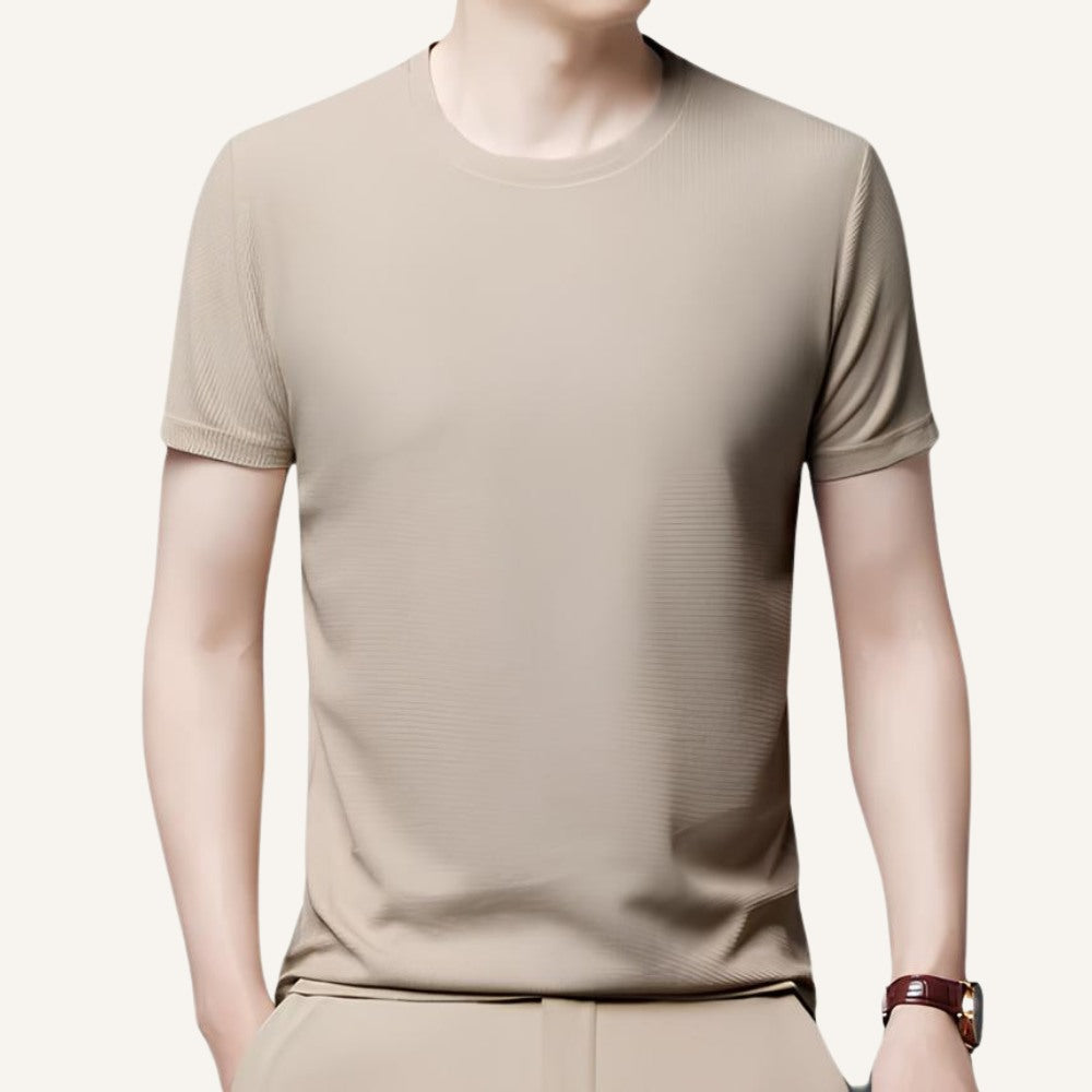Camiseta Masculina Old Money Básica Texturizada Belmont