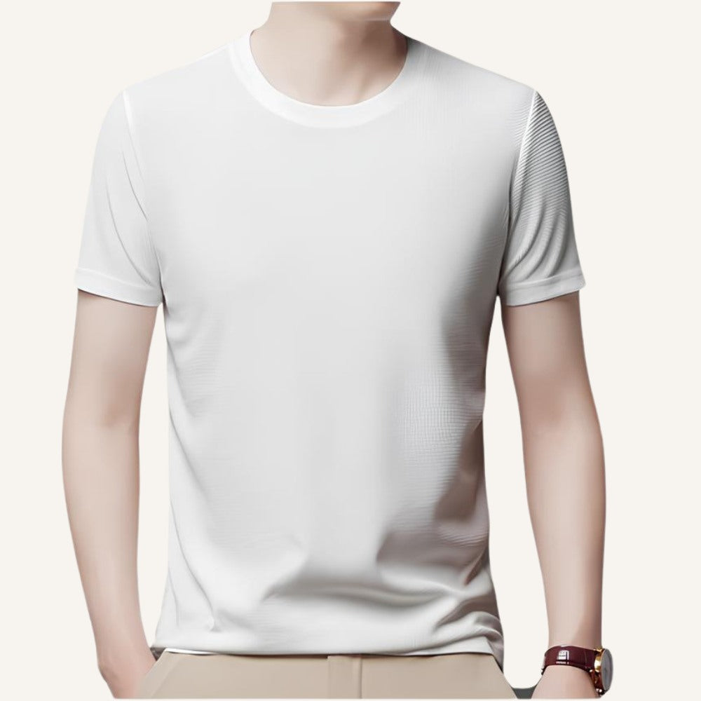 Camiseta Masculina Old Money Básica Texturizada Belmont