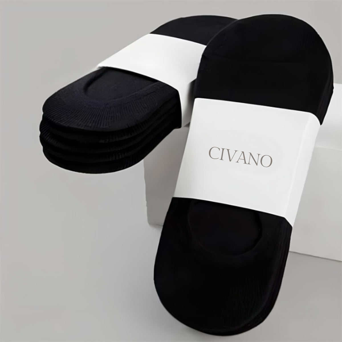 3 Pares - Meia Invisível de Algodão Anti Odor Civano