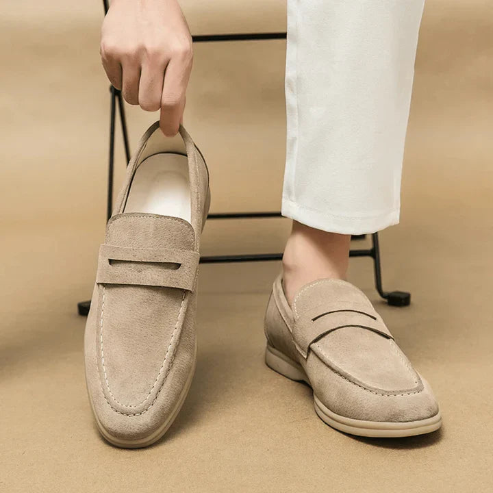 Mocassim Loafer de Camurça Masculino Master