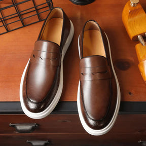 Mocassim de Couro Italiano Masculino Miliani