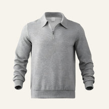 Suéter Pulôver Masculino Jacquard com Zíper