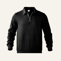 Suéter Pulôver Masculino Jacquard com Zíper