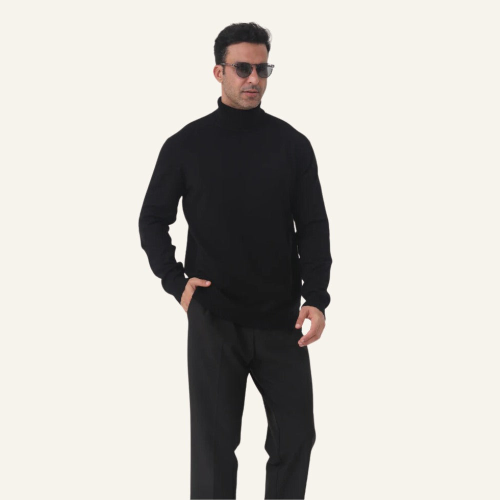 Suéter Pulôver Masculino de Gola Alta Milani