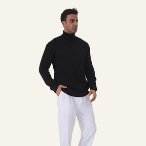 Suéter Pulôver Masculino de Gola Alta Milani