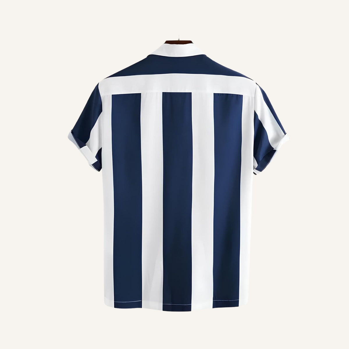 Camisa Masculina Listrada Azul Verza