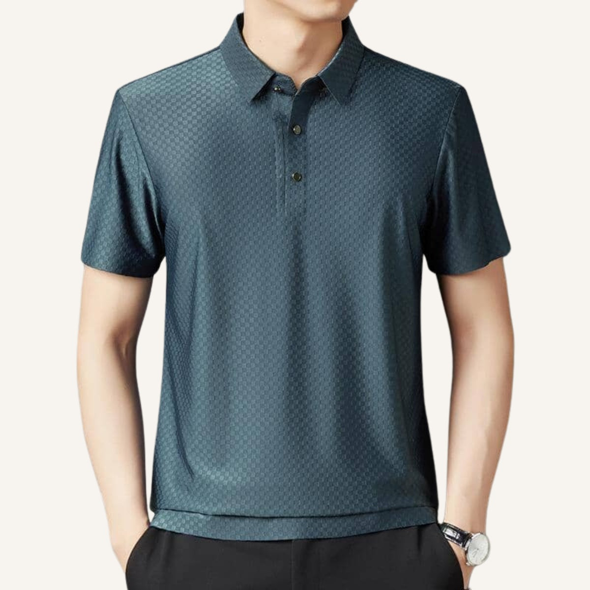 Camisa Polo Nylon Masculina Hilton - Anti Amassado