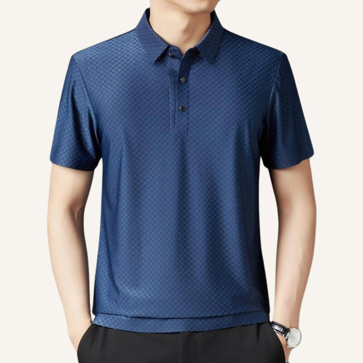 Camisa Polo Nylon Masculina Hilton - Anti Amassado