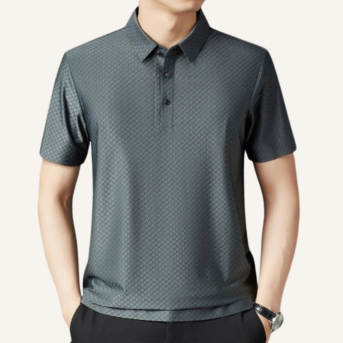 Camisa Polo Nylon Masculina Hilton - Anti Amassado
