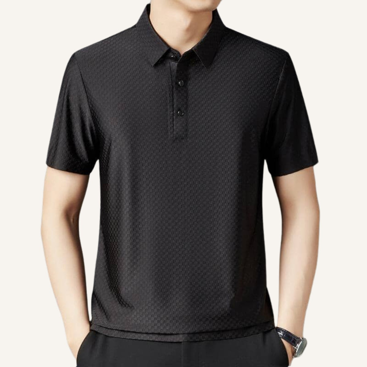 Camisa Polo Nylon Masculina Hilton - Anti Amassado